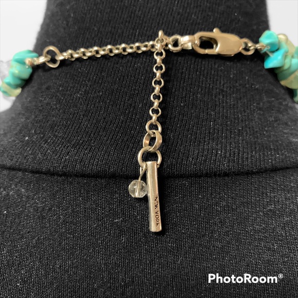 Costume jewelry turquoise necklace - Picture 5 of 5